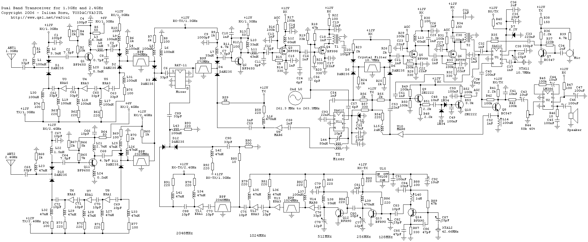 Dual Band Transceiver for 1